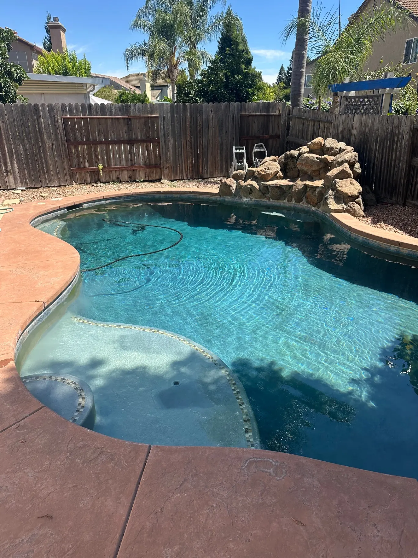 After pool service