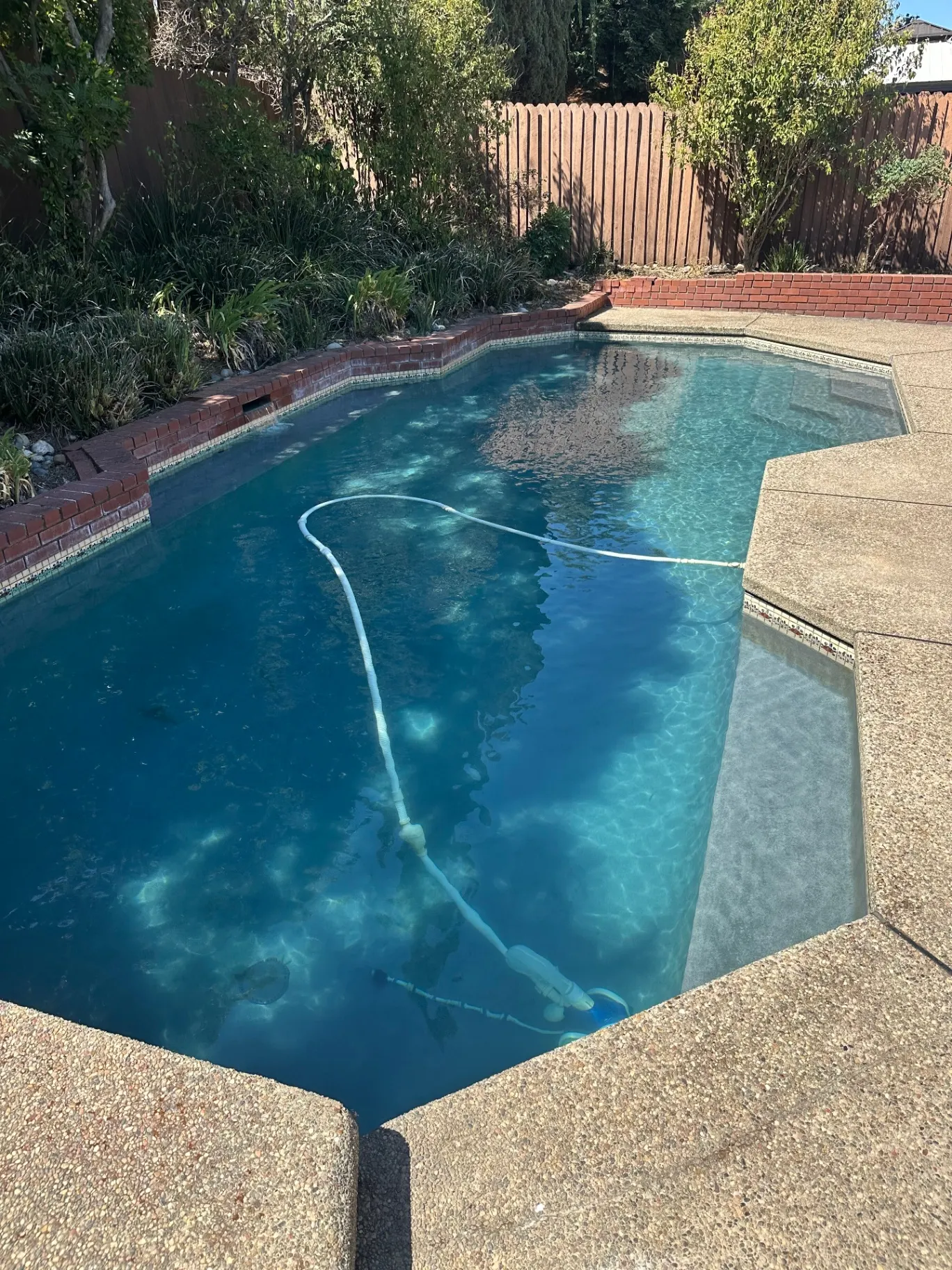 After pool service