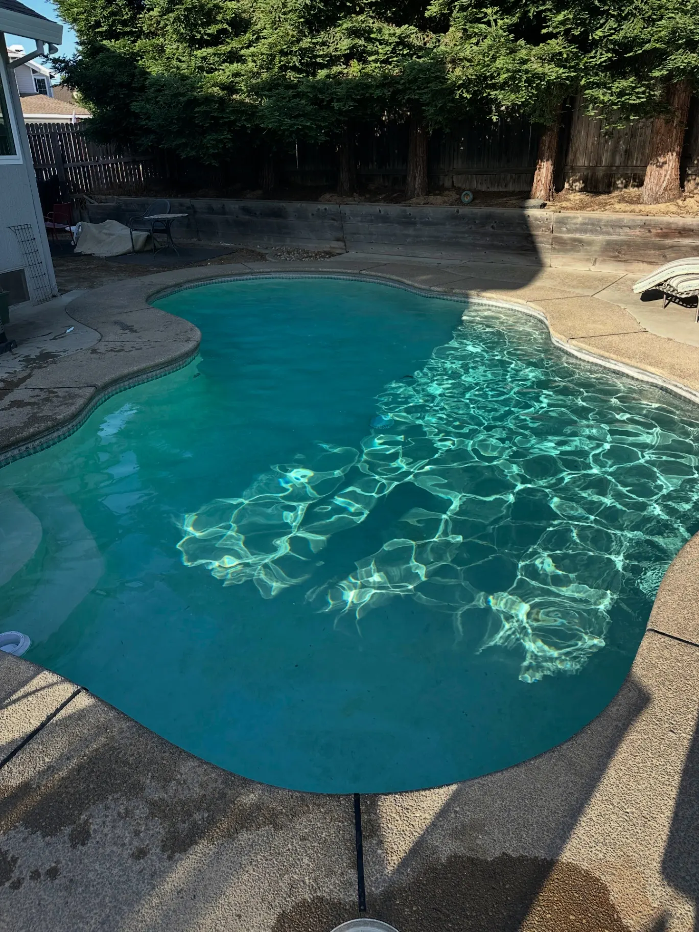 After pool service